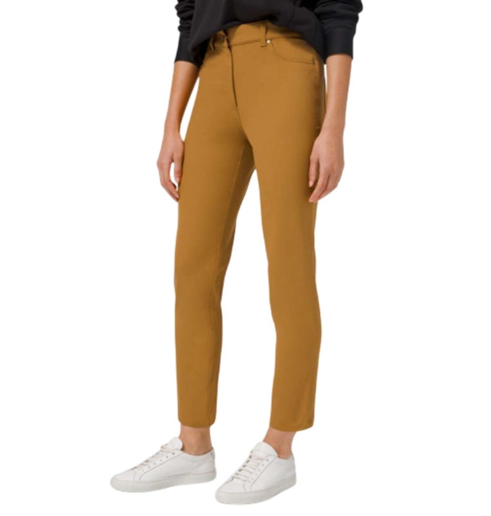 LULULEMON City Sleek 5 Pocket 7/8 Pant Sz 4 Bronze Everyday Versatile City Chic